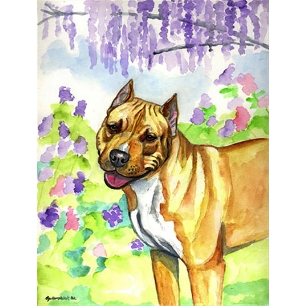Carolines Treasures Pit Bull Flag - Garden Size- 11 x 15 in. - 7093GF