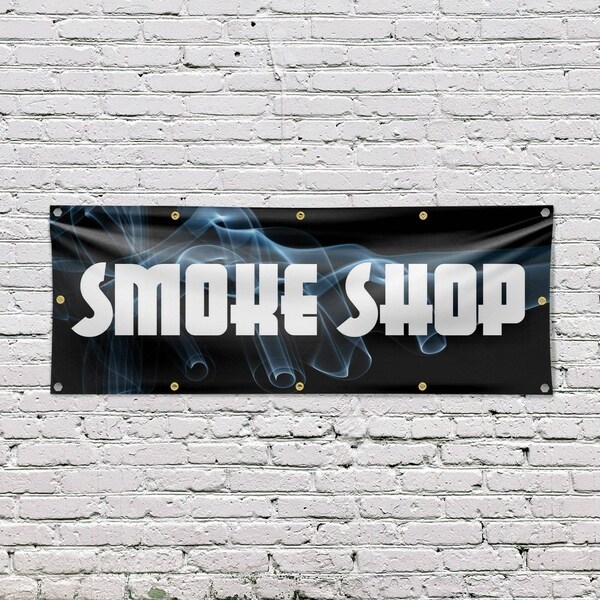 Signmission Smoke Shop, 48 Inch x 120 Inch, Vinyl Banner - B-120-30856
