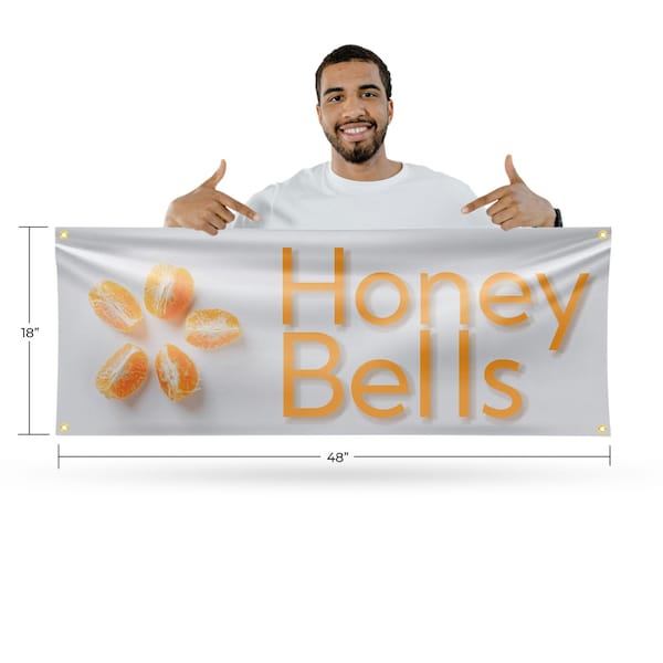 Signmission Honey Bells, 18 Inch x 48 Inch, Vinyl Banner - B-30697