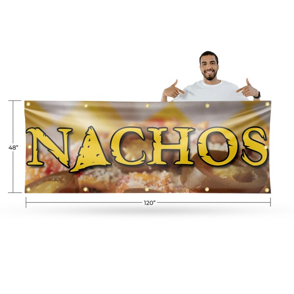 Signmission Nachos, 48 Inch x 120 Inch, Vinyl Banner - B-120-30746