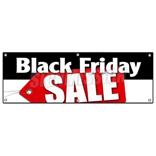Signmission BLACK FRIDAY SALE BANNER SIGN special discounts save huge low prices slashed - B-72 BLACK FRIDAY SALE