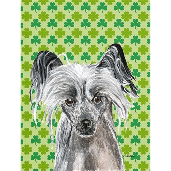 Patioplus Chinese Crested St Patricks Irish Flag Garden Size - PA247913