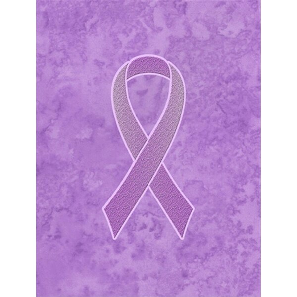 Patioplus Lavender Ribbon for All Cancer Awareness Canvas House Flag Size - 28 x 40 In. - PA2555216