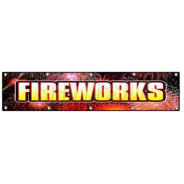 Signmission FIREWORKS I BANNER SIGN stand firework signs - B-120 FIREWORKS1