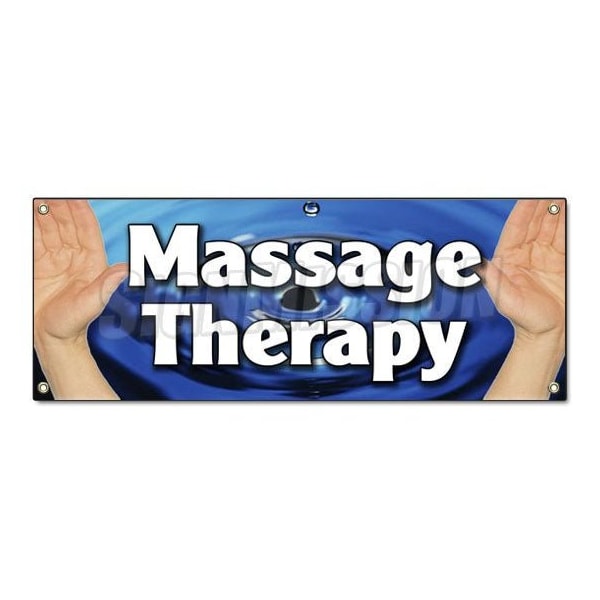 Signmission MASSAGE THERAPY BANNER SIGN therapist table rub down masseuse rubdown - B-MASSAGE THERAPY