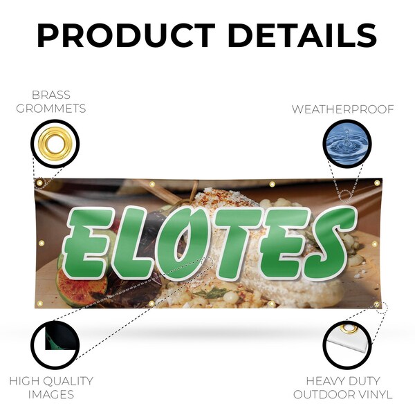 Signmission Elotes, 36 Inch x 96 Inch, Vinyl Banner - B-96-30558