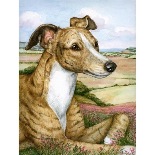 Patioplus Lurcher by Debbie Cook Flag Canvas House Size - PA889356