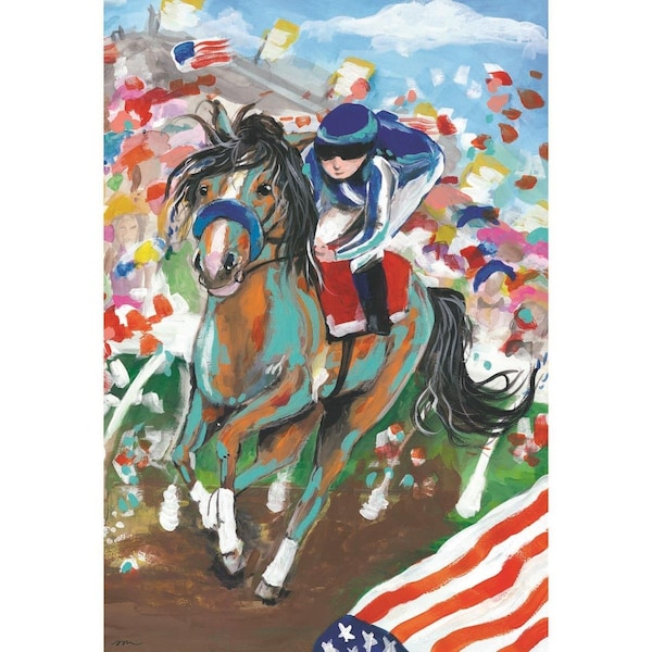 Magnolia Garden Flags 13 x 18 in Derby Day Polyester Garden Flag - M080025