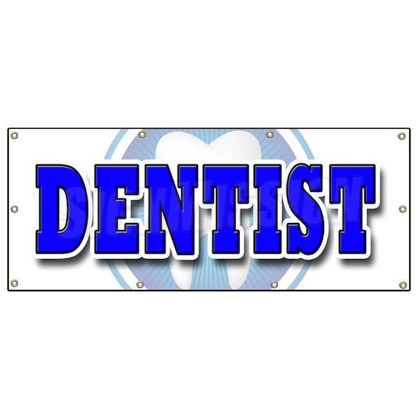 Signmission DENTIST BANNER SIGN dental false teeth no appointment cleaning dds - B-96 DENTIST