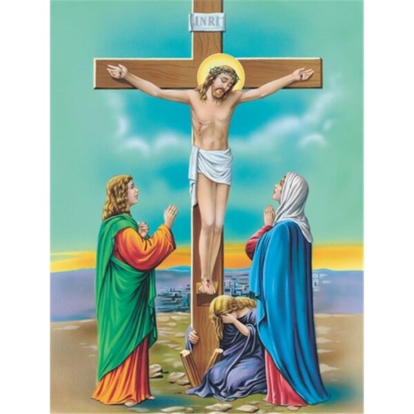 Patioplus Jesus on the Cross Crucifixion Flag Garden Size - PA256326