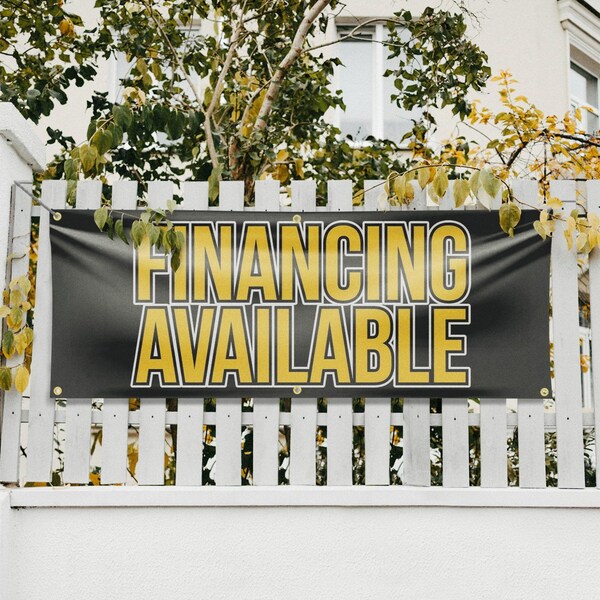 Signmission Financing Available, 24 Inch x 72 Inch, Vinyl Banner - B-72-30626