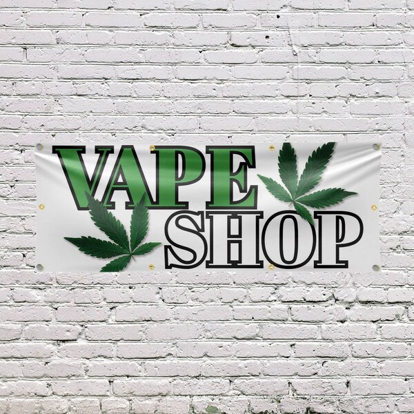 Signmission Vape Shop, 36 Inch x 96 Inch, Vinyl Banner - B-96-30907