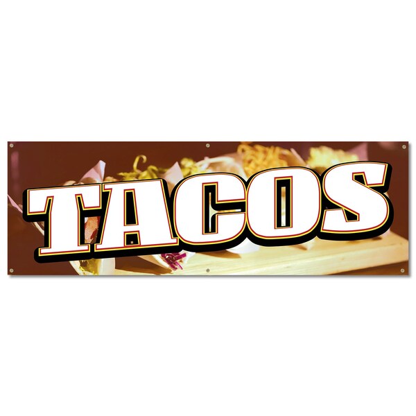 Signmission Tacos, 24 Inch, Banner - B-72-30426