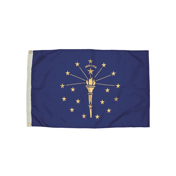 Flagzone Durawavez Nylon Outdoor Flag, Indiana, 3 Ft. x 5 Ft. - 2132051