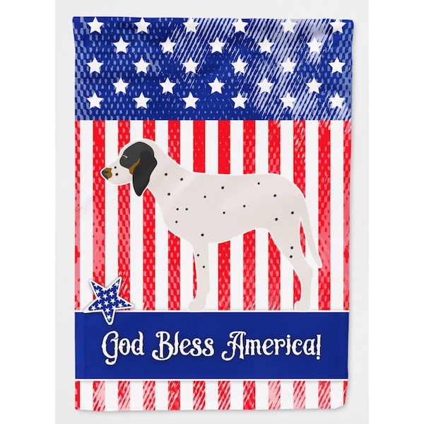 Carolines Treasures Gascon Saintongeois American Flag Canvas House Size - BB8356CHF