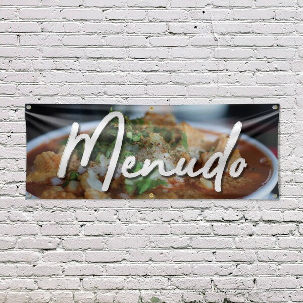 Signmission Menudo, 24 Inch x 72 Inch, Vinyl Banner - B-72-30737
