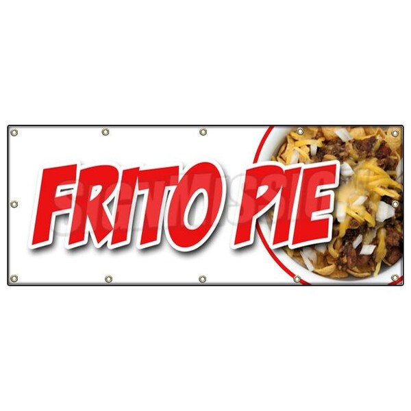 Signmission FRITO PIE BANNER SIGN chili cheese corn chips texas style tamale fresh - B-120 FRITO PIE