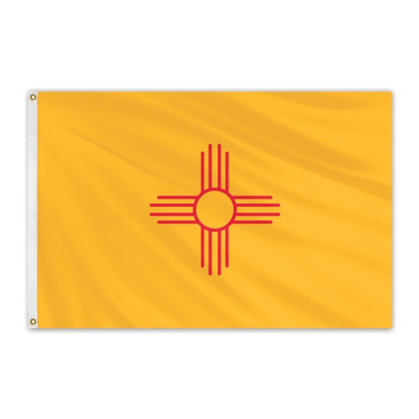 Global Flags Unlimited New Mexico Outdoor Nylon Flag 12"x18" - 200479
