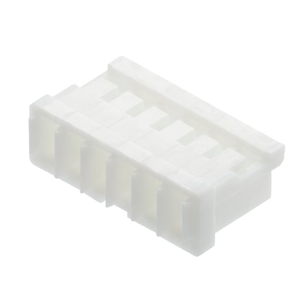 Conector de placa Molex, 10 contactos, 1 fila, hembra, paso de 0.059 pulgadas, terminal de engarce, con seguro, negro - 874391001