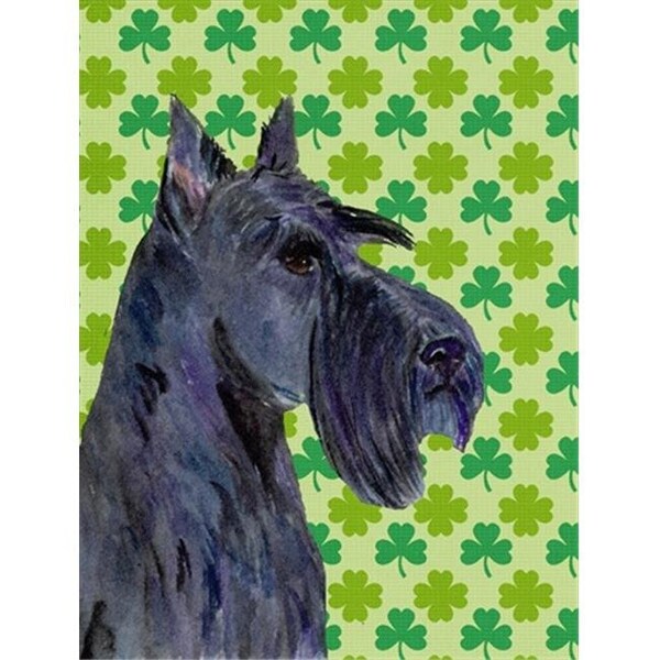Patioplus 11 x 15 in. Scottish Terrier St. Patricks Day Shamrock Portrait Flag Garden Size - PA246901