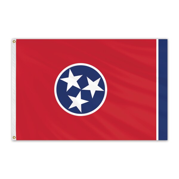 Global Flags Unlimited Tennessee Outdoor Nylon Flag 12"x18" - 200626