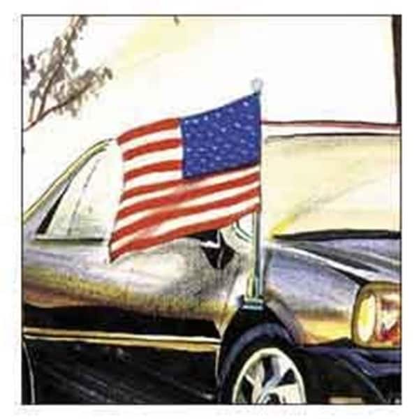 Annin Flagmakers Annin Flagmakers 11850 Claw Bracket U.S. Flag Auto Fender Set - 11850