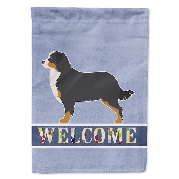 Carolines Treasures Bernese Mountain Dog Welcome Flag Canvas House Size - BB5523CHF