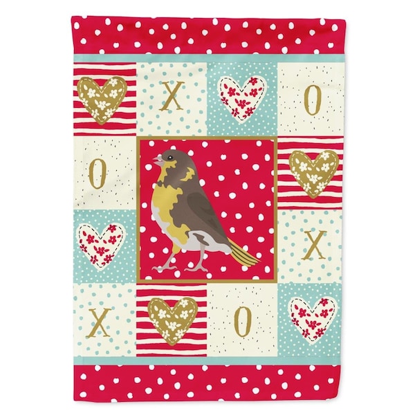 Carolines Treasures 28 x 0.01 x 40 in. Spanish Canary Love Flag Canvas House Size - CK5508CHF