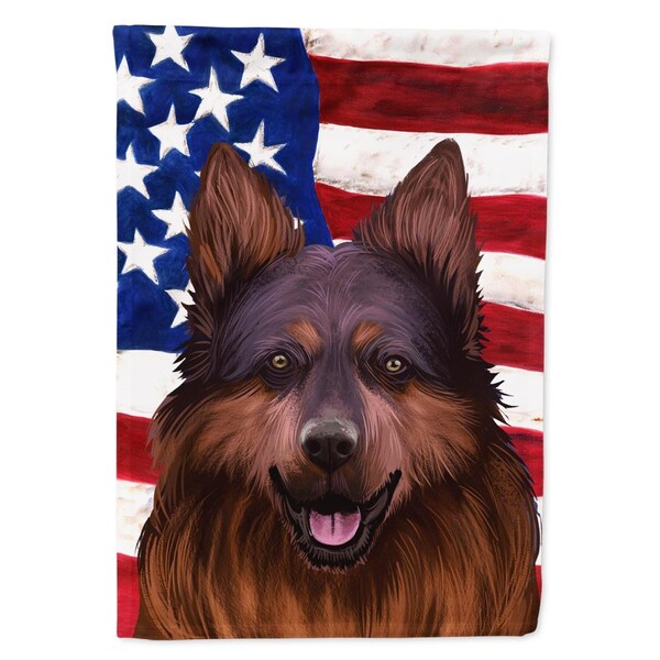 Carolines Treasures Bohemian Shepherd American Canvas House Flag - 28 x 0.01 x 40 in. - CK6445CHF