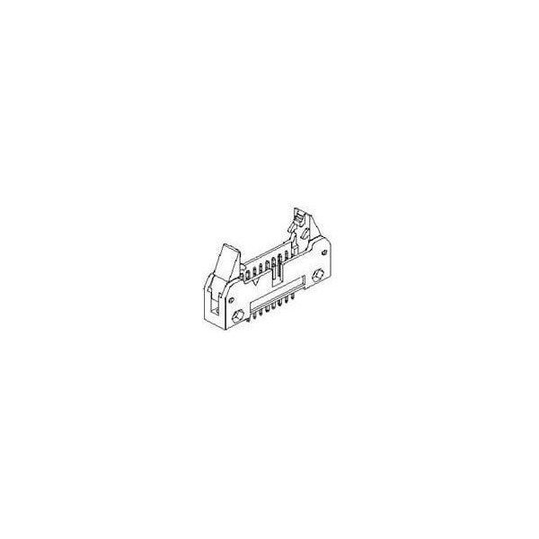 Conector de placa Molex, 40 contactos, 2 filas, macho, recto, de 0.1 pulgadas de paso, terminal de soldadura, eyección - 905711401.