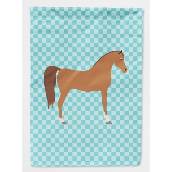 Patioplus Arabian Horse Blue Check Flag Garden Size - PA2551164