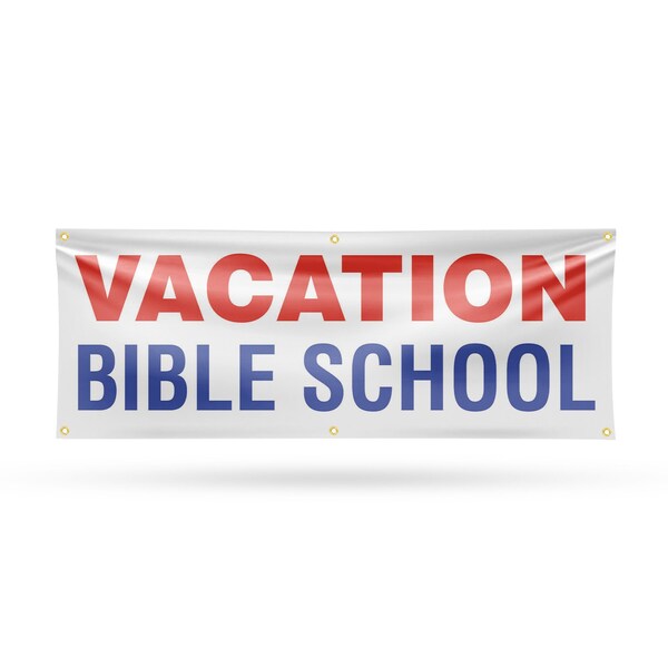 Signmission Vacation Bible School, 24 Inch x 72 Inch, Vinyl Banner - B-72-30904