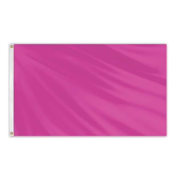 Global Flags Unlimited Solid Color Outdoor Nylon Flag 3' x 5' - Orchid - 204644