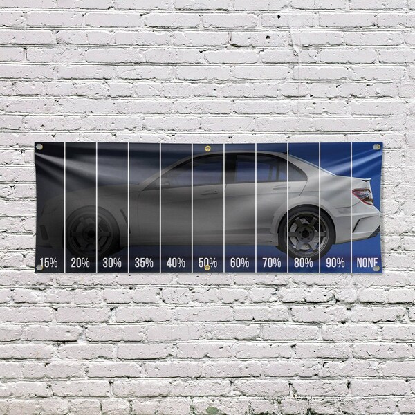 Signmission Window Tinting Percentage, 24 Inch x 72 Inch, Vinyl Banner - B-72-30946