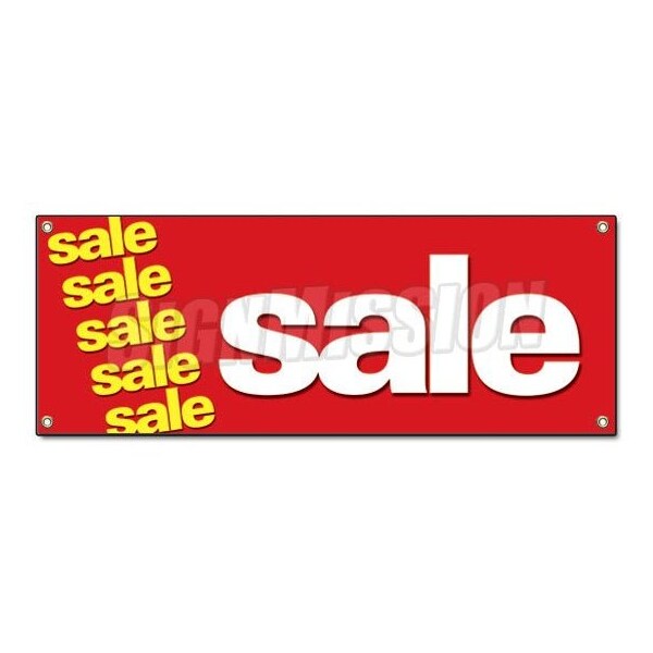 Signmission SALE BANNER SIGN clearance retail signs 50% everything must go storewide - B-SALE