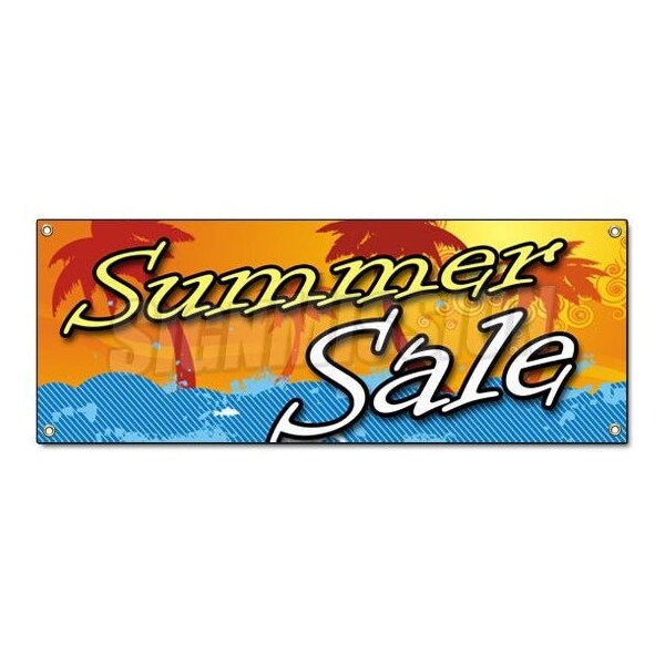 Signmission SUMMER SALE BANNER SIGN store clearance signs storewide huge everything big - B-SUMMER SALE