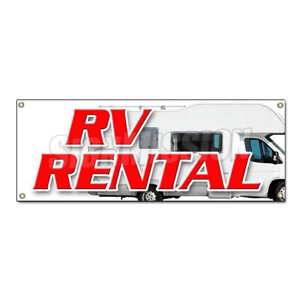 Signmission RV RENTAL BANNER SIGN new used rent me motorhome financing sale - B-RV RENTAL