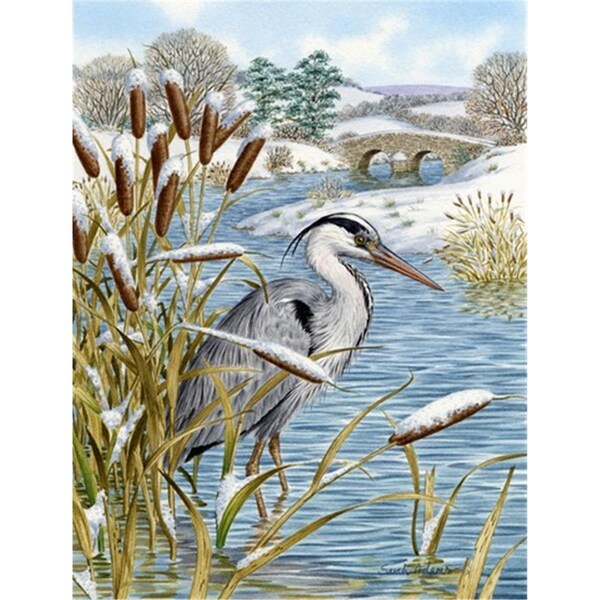 Carolines Treasures Blue Heron Flag Garden Size - ASA2057GF