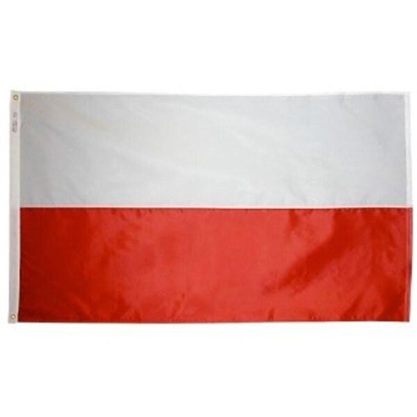 Annin Flagmakers Annin Flagmakers 196831 5 ft. X 8 ft. Nyl-Glo Poland Flag - 196831