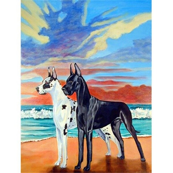 Carolines Treasures Carolines Treasures 7051GF At sunset Great Dane Flag Garden Size - 7051GF