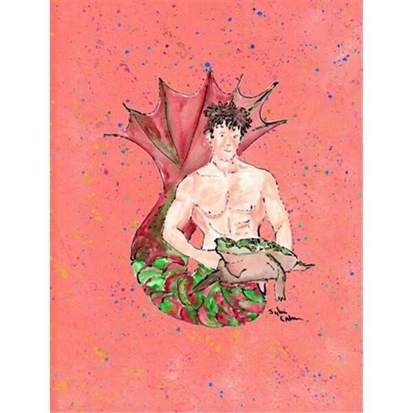 Carolines Treasures 28 x 40 in. Merman Merman Flag Canvas House Size - 8348CHF