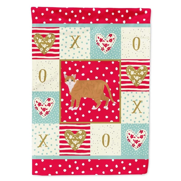 Carolines Treasures 28 x 0.01 x 40 in. European Shorthair No.1 Cat Love Canvas House Flag - CK5611CHF