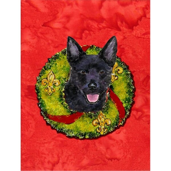 Carolines Treasures 28 x 40 in. Australian Kelpie Flag Canvas House Size - SS4187CHF