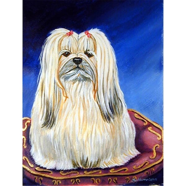 Patioplus Lhasa Apso Flag - Garden Size; 11 x 15 in. - PA246104