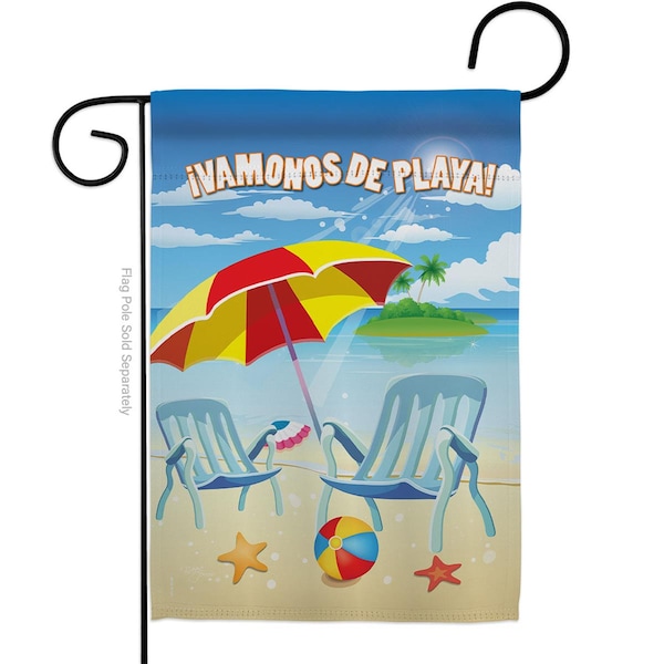 Gardencontrol Vamonos de Playa Summertime Fun & Sun 13 x 18.5 in. Double-Sided  Vertical Garden Flags for - GA3914396