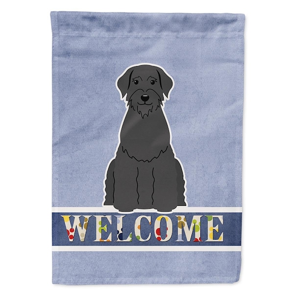 Patioplus Giant Schnauzer Welcome Flag Canvas House Size - PA3383479