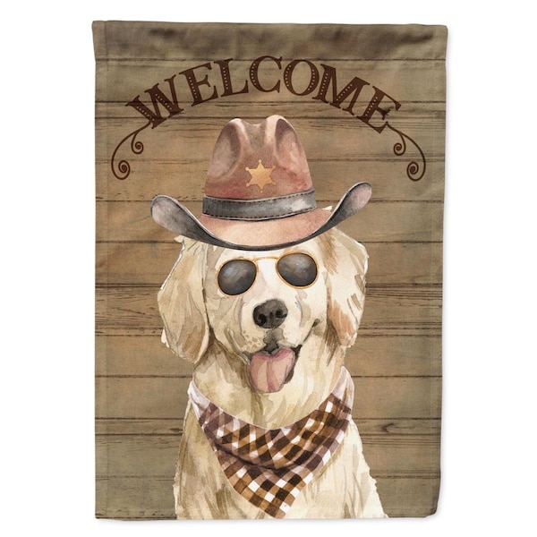Carolines Treasures 11 x 0.01 x 15 in. Golden Retriever No.2 Country Dog Flag Garden Size - CK6333GF