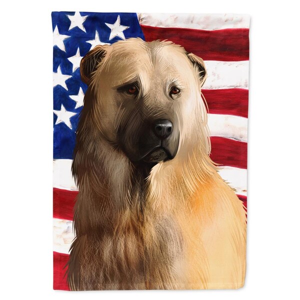 Carolines Treasures Afghan Shepherd American Canvas House Flag - 28 x 0.01 x 40 in. - CK6384CHF