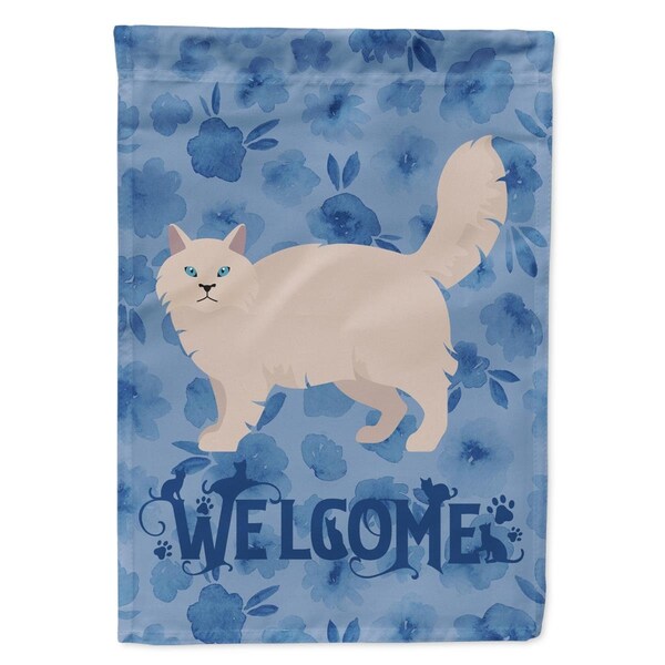 Carolines Treasures 11 x 0.01 x 15 in. Siberian Forest No.2 Cat Welcome Flag Garden Size - CK4981GF