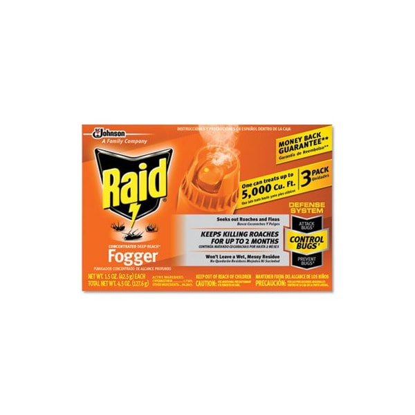 Sc Johnson Raid, Concentrated Deep Reach Fogger, 1.5 Oz Aerosol Can, 12PK - 305690